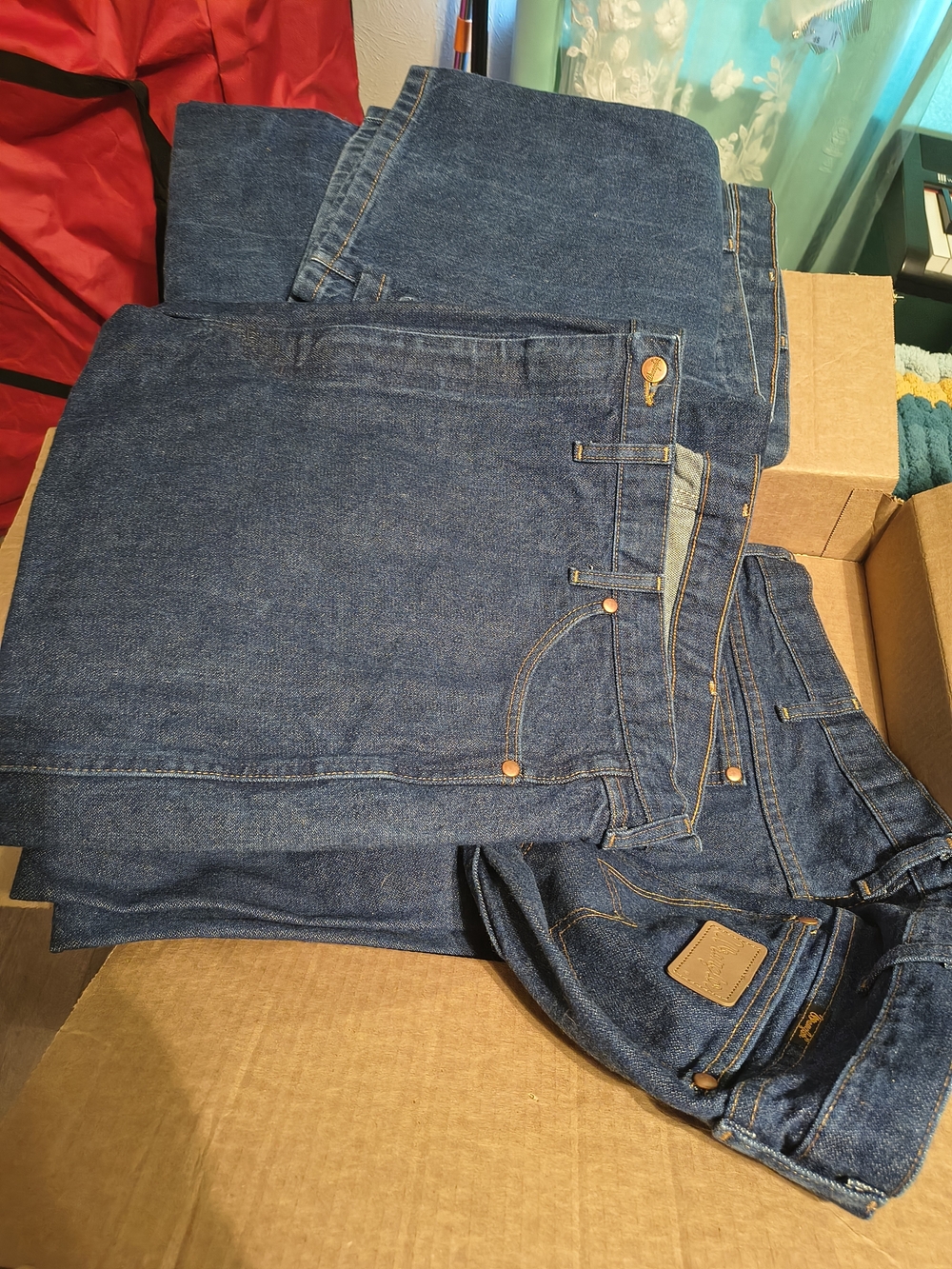 Wrangler Boot Cut Denim Size 48 x 32 Like New